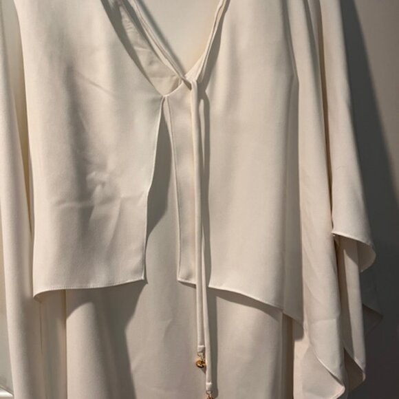 Trina Turk Azzurra Layered Cape Mini Dress size XS-S - Picture 4 of 12